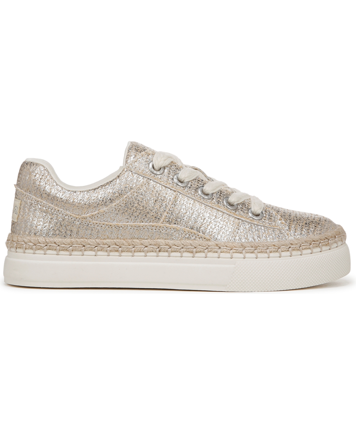 Shop Blowfish Malibu Women's Northshore Lace Up Sneakers In Cream,silver Fabric