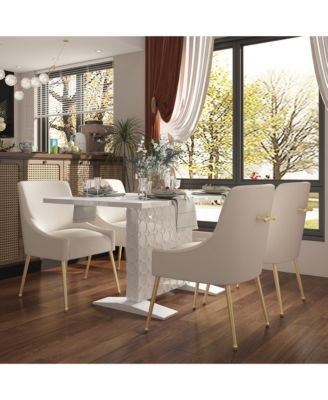 Glossy Wood Telescopic Dining Table