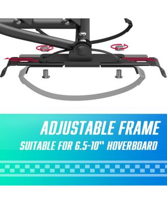 Hoverboard Seat Attachment, hoverboard go kart attachment with Adjustable Frame Length Compatible with 6.5'' 8'' 10'' Hoverboard, Best Hoverboard Go Kart for Kids and Adults