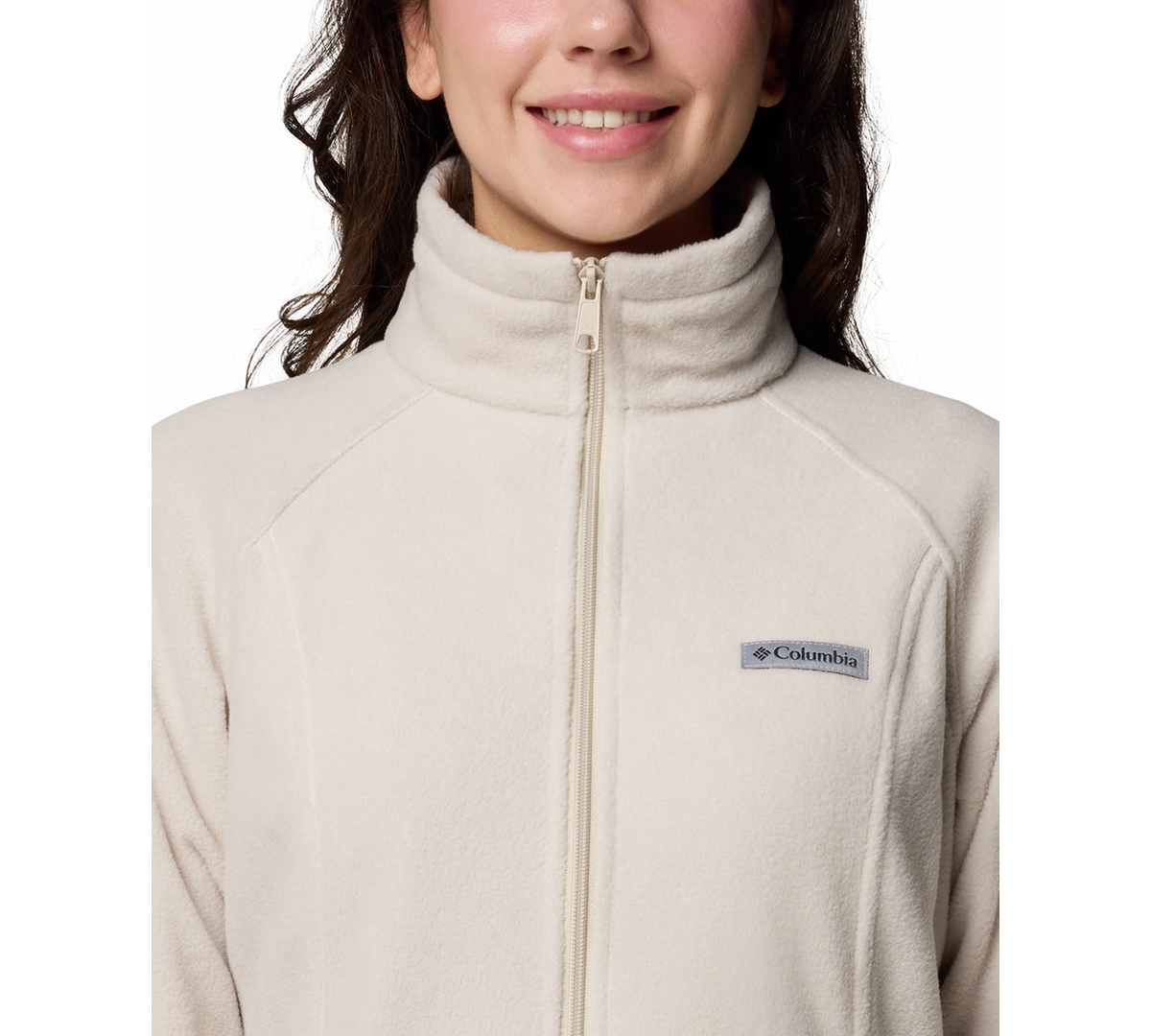 Columbia Plus Size Benton Springs Fleece Jacket In Gray