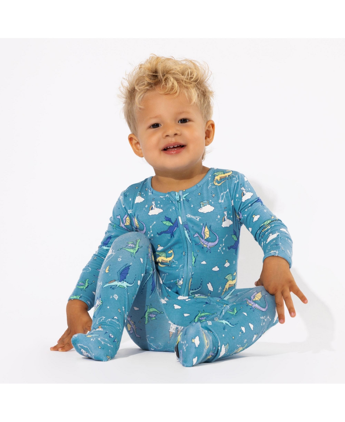 Bellabu Bear Baby Boys BabyConvertible Footie - Dragon dreams