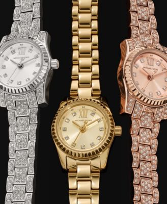 Michael Kors Women's Lexington Three-Hand Rose Gold-Tone