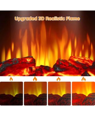 1500W Electric Fireplace Stove Heater Space Heater with 3D Flame Effect