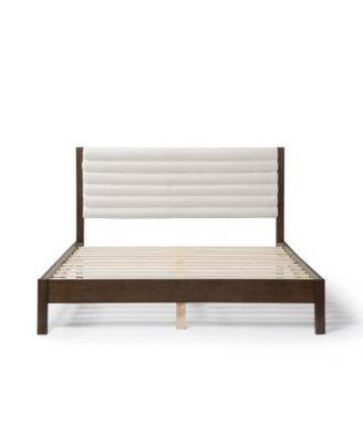 Adin Queen Size Boucle Fabric Upholstered Bed