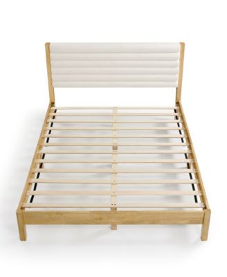 Adin Queen Platform Bed with Boucle Upholstery