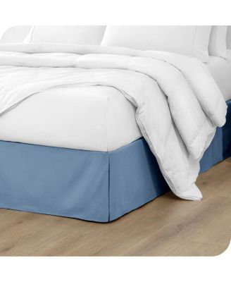 Microfiber Tailored Pleated Bedskirt, Queen