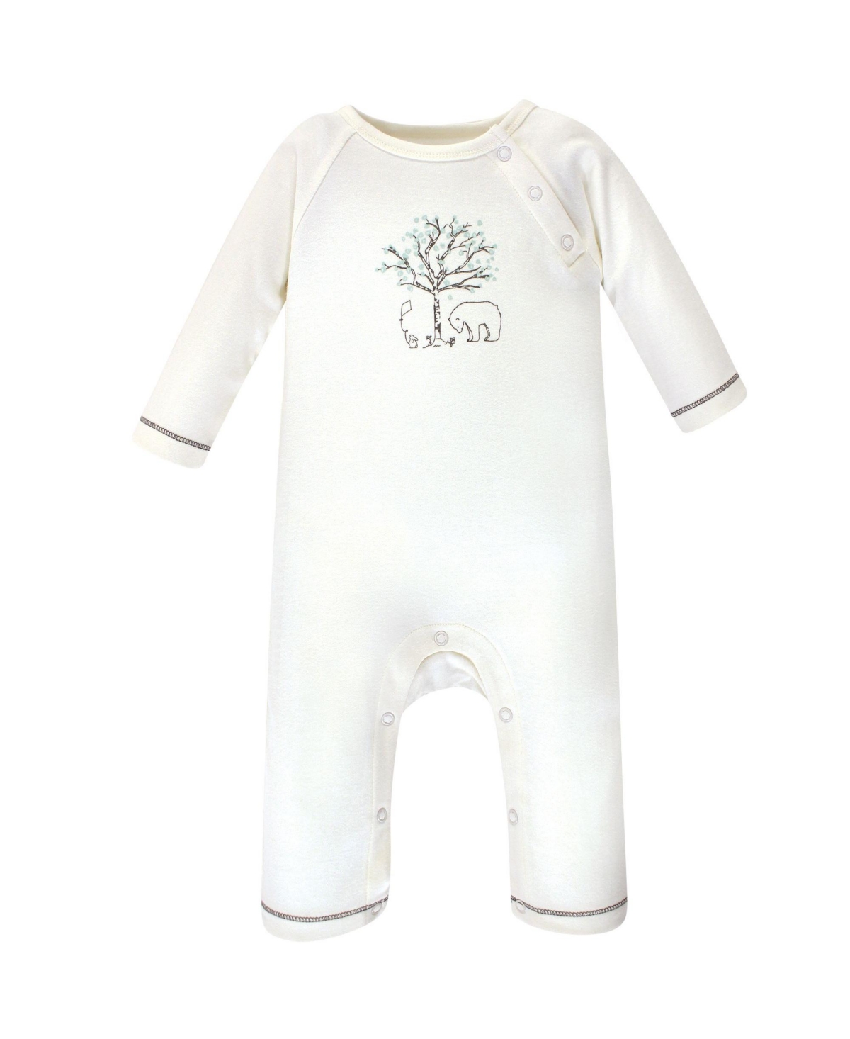 Touched by Nature Baby Boys Baby Organic Cotton Coveralls 3pk,- Birch tree