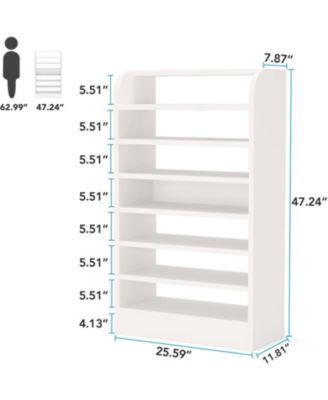 8-Tier Tall Shoe Rack for Entryway, Shoes Storage Organizer, Wooden Shoe Storage Cabinet Shoe Stand
