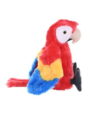 Cuddlekins Mini Scarlet Macaw Stuffed Animal, 8 Inches