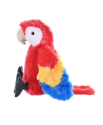 Cuddlekins Mini Scarlet Macaw Stuffed Animal, 8 Inches