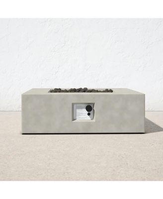 12" H Concrete Outdoor Fire Pit Table(Natural Concrete)CM-1010C