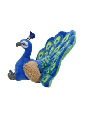 Cuddlekins Mini Peacock Stuffed Animal, 8 Inches