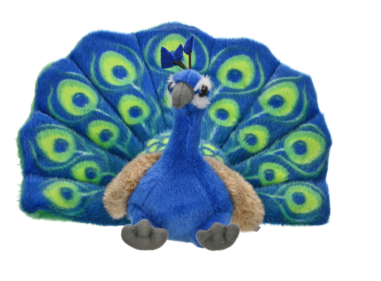 Детская мягкая игрушка Wild Republic Cuddlekins Mini Peacock 8" Plush — фото 3
