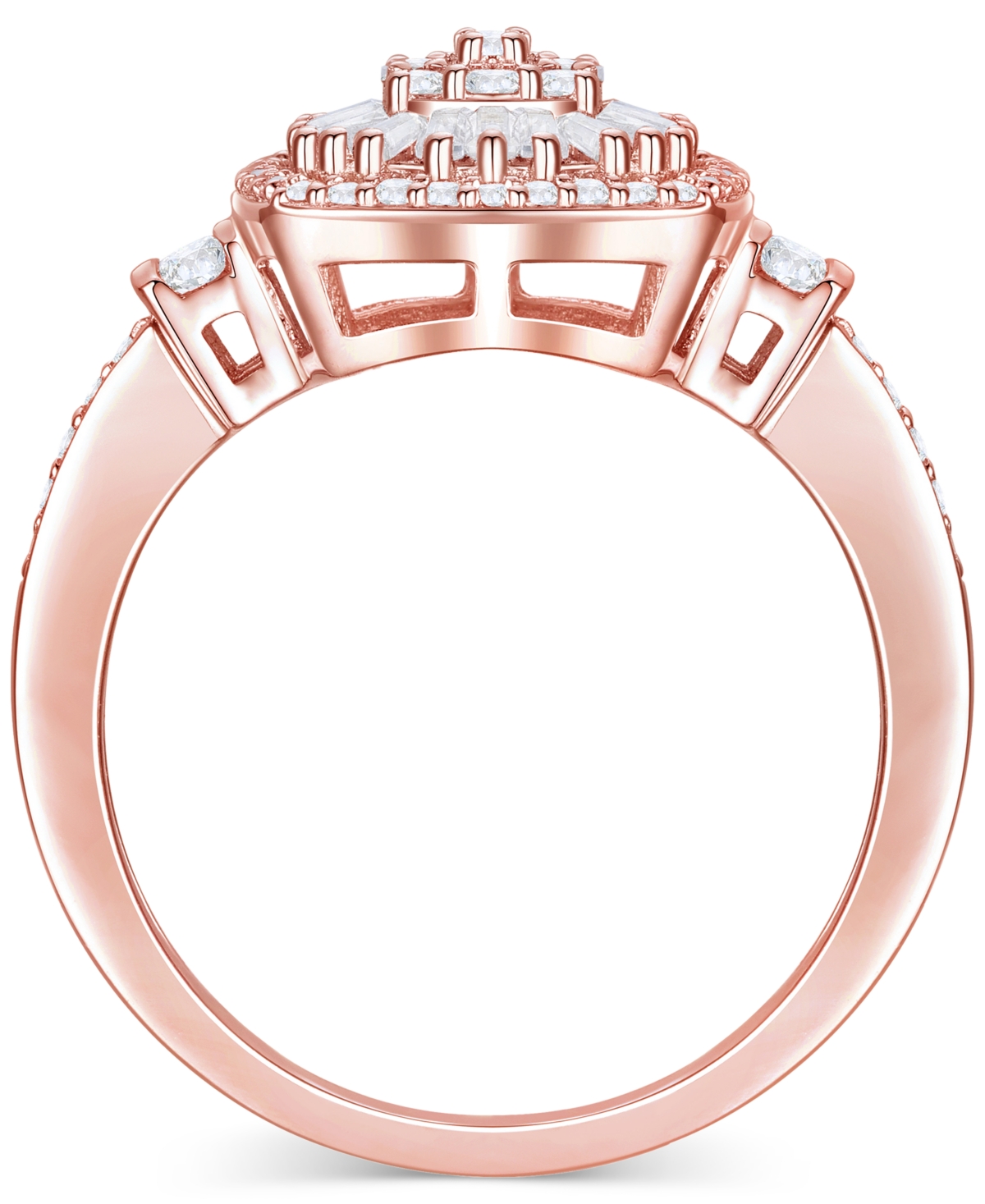 Diamond Vintage-Inspired Ring (1/2 ct. t.w.) in 14k White, Yellow or- Rose Gold