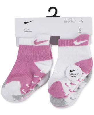 Baby or Toddler Tab Gripper Socks, Pack of 6