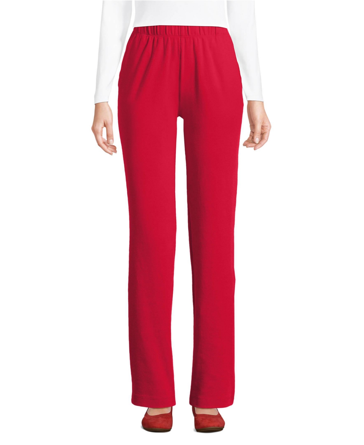 Lands' End Petite Sport Knit High Rise Pants
