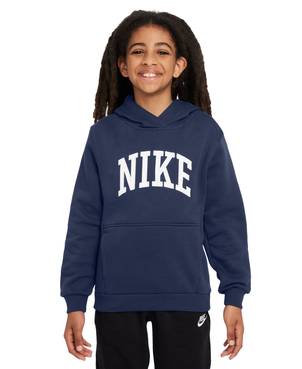 Nike Big Kids Sportswear Club Fleece Pullover Hoodie -whi
