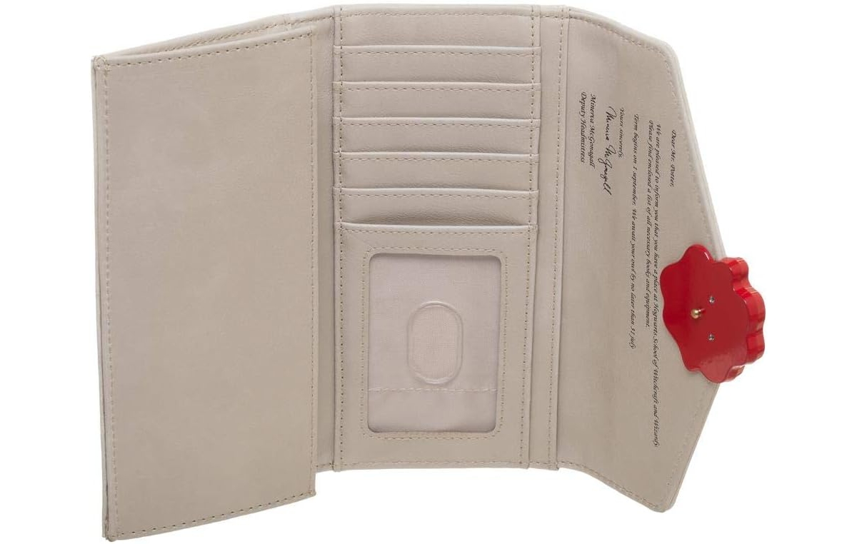 Hogwarts Letter w/ Crest Seal One Size Fits Most Faux Leather Wallet
