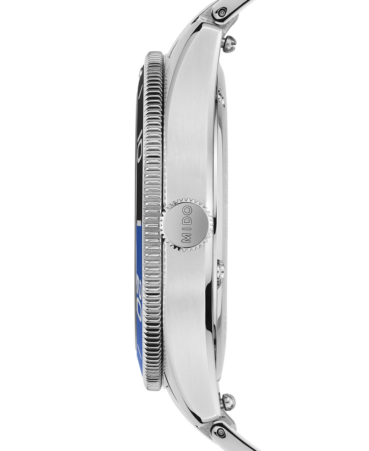Mido Men's Swiss Automatic Ocean Star Captain Stainless Steel Bracelet Watch 39mm In Blue Gradiant