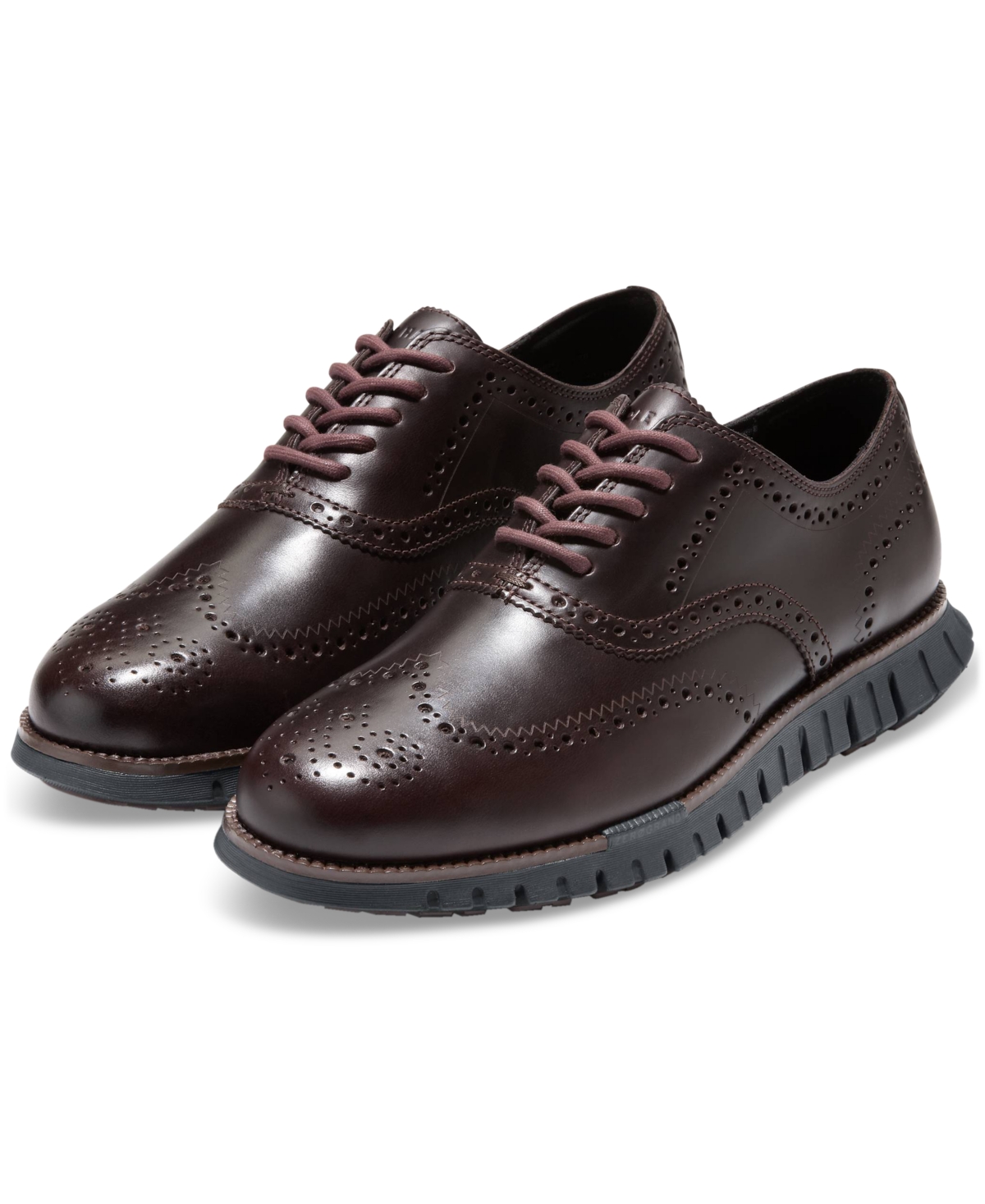 Cole Haan Men's ZERGRAND Remastered Wingtip Oxford Dress Shoe -/ Black