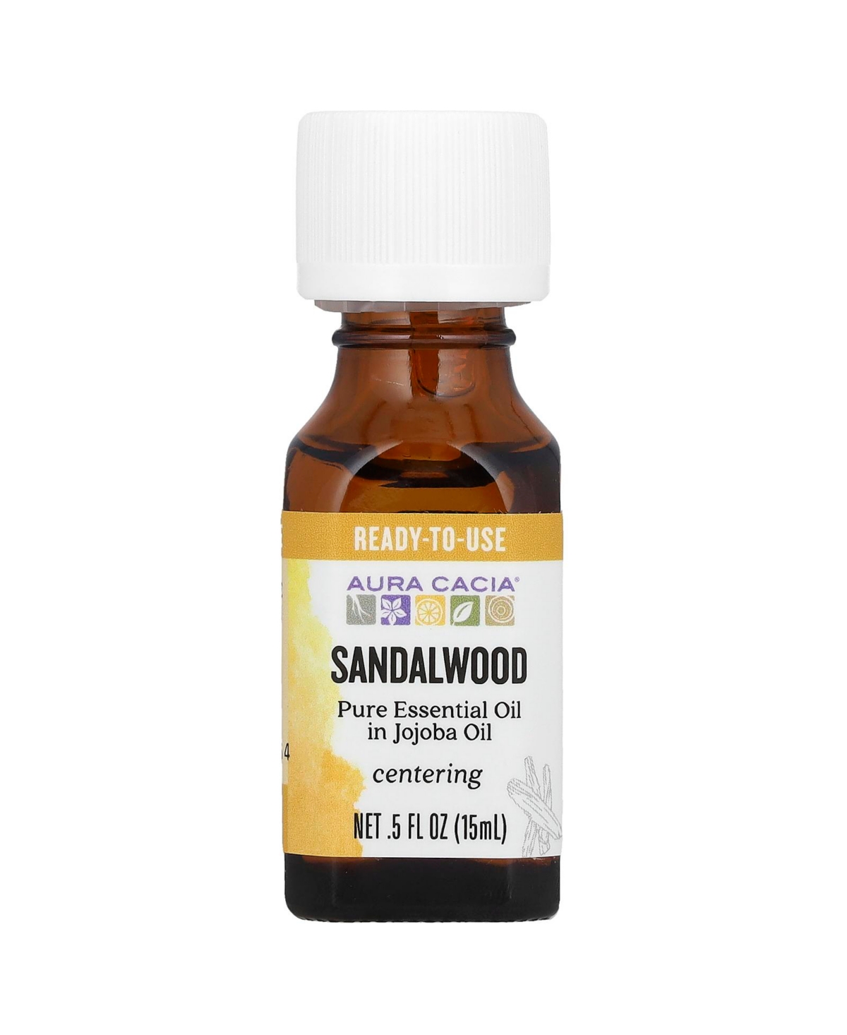 Pure Essential Oil in Jojoba Oil Sandalwood - 0.5 fl oz (15 ml