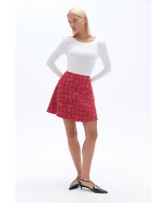 Women's Tweed Mini Skirt