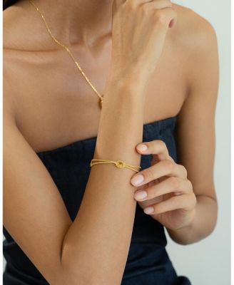 Sterling Silver 18k Gold Plated Noelle Knot Bracelet Holiday Gift Idea