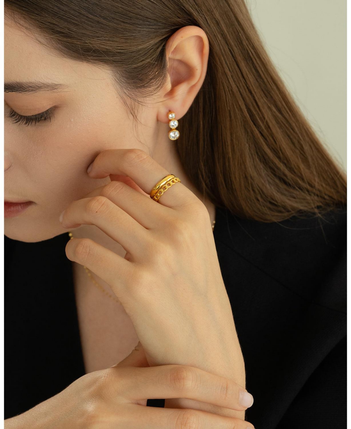 Sterling Silver 18k Gold Plated Ingrid Classic Band Ring Size 6 – Summer Ready Band, Polished and Minimal, Chic Accent