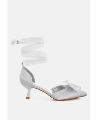 Cadell Bow Detail Satin Sandals