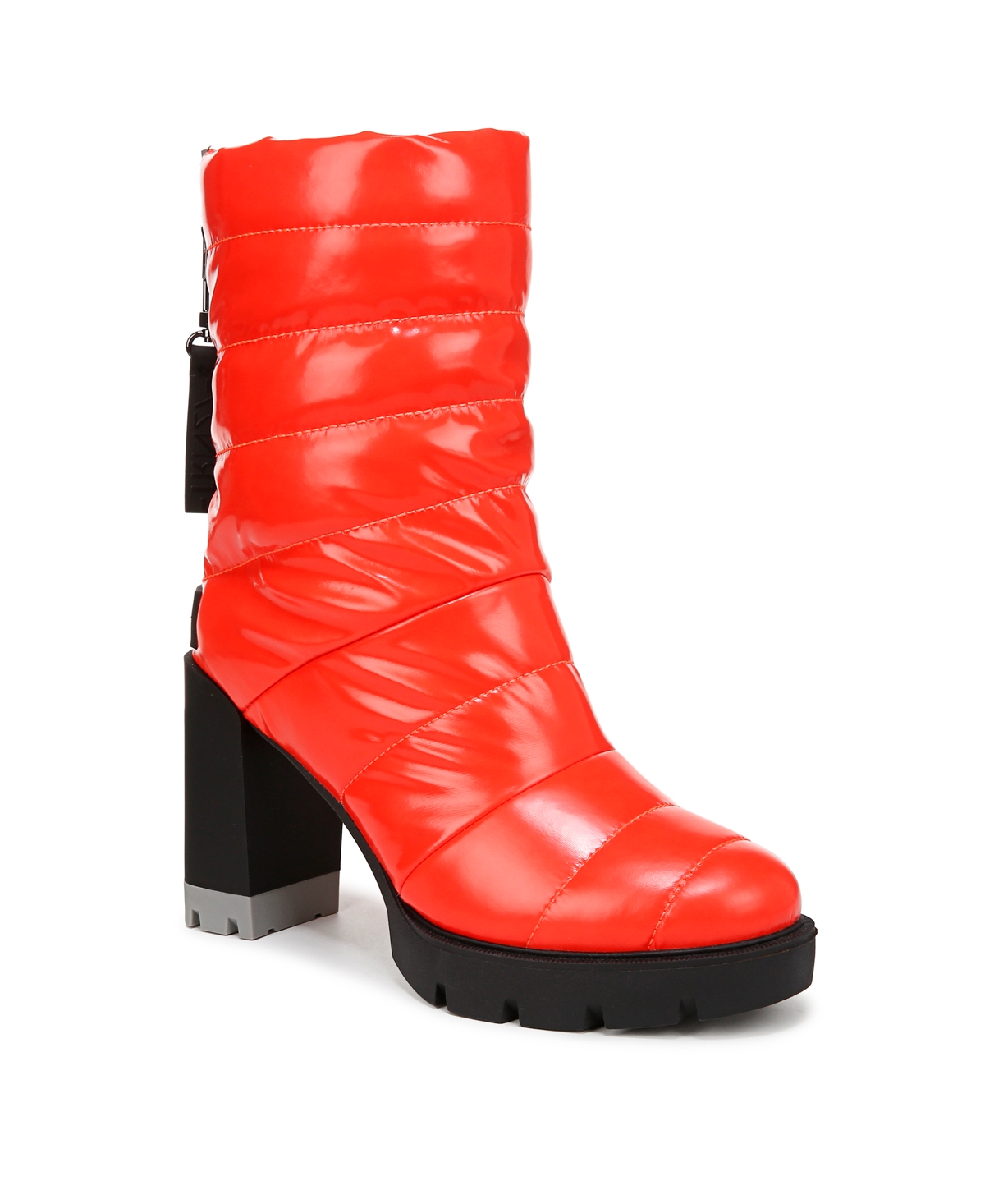 Naturalizer Crosswalk (attachable Legwarmer) Cold Weather Water Resistant Booties In Poppy Patent Shine Nylon