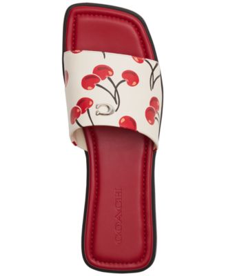 COACH Women's Florence Cherry Print Sandals - Macy's