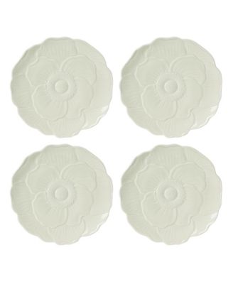 Butterfly Meadow Floral Accent Plates, Set of 4