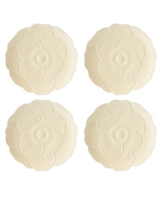 Butterfly Meadow Floral Accent Plates, Set of 4