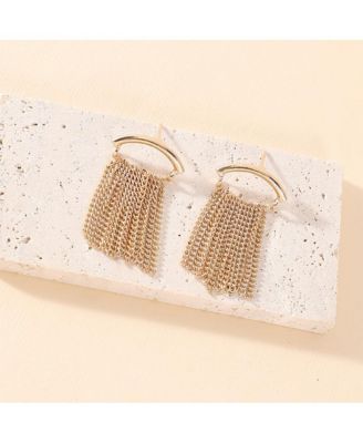 Women's The Hanging Chain Bar Drop Earrings