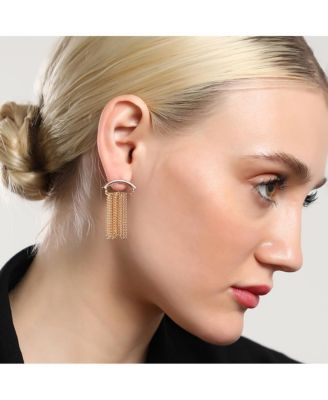 Women's The Hanging Chain Bar Drop Earrings