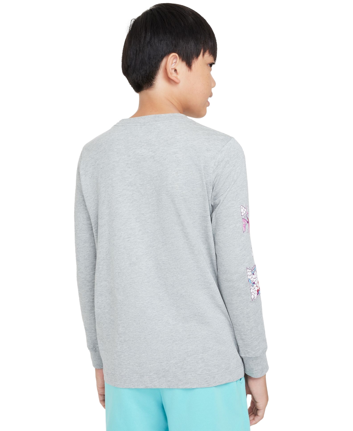 Nike Big Kids Sportswear Printed Long-Sleeve T-Shirt