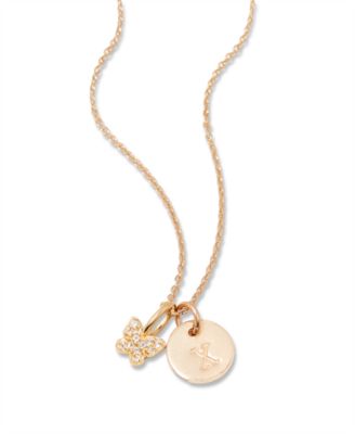 Adeline Initial Butterfly Necklace