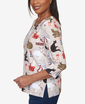 Women's Classic Cats with Presents Top