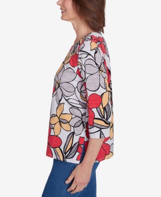 Women's Bold Floral Print Tee