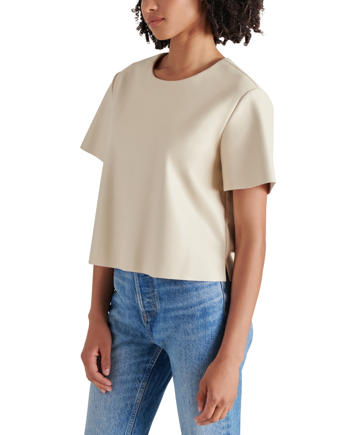 Steve Madden Women's Ezra Faux Leather Top