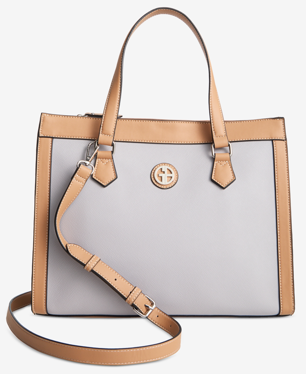 GIANI BERNINI SAFFIANO MEDIUM BOOK TOTE, EXCLUSIVELY AT MACY'S 