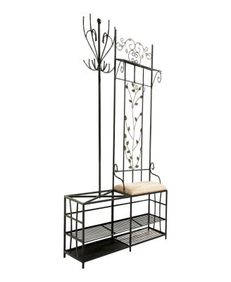 Traballesi Hall Tree Storage Bench with Coat Rack