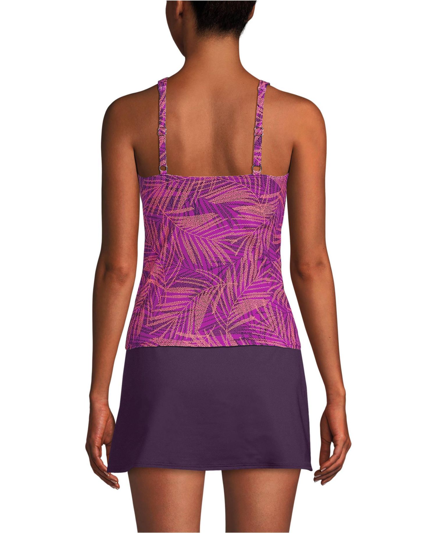 Women's DDD-Cup Sweetheart Wrap Underwire Tankini Top