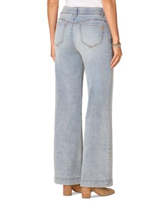 Petite AB Solution High-Rise Wide-Leg Jeans