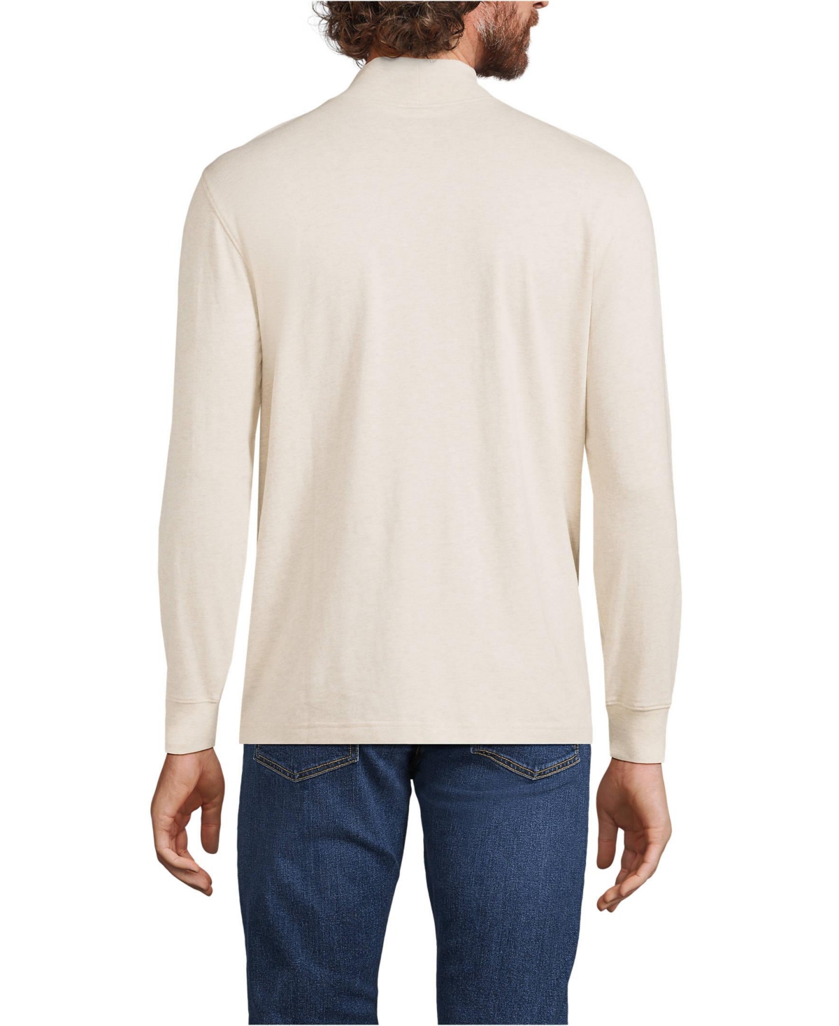 Lands' End Big & Tall Super-t Mock Turtleneck