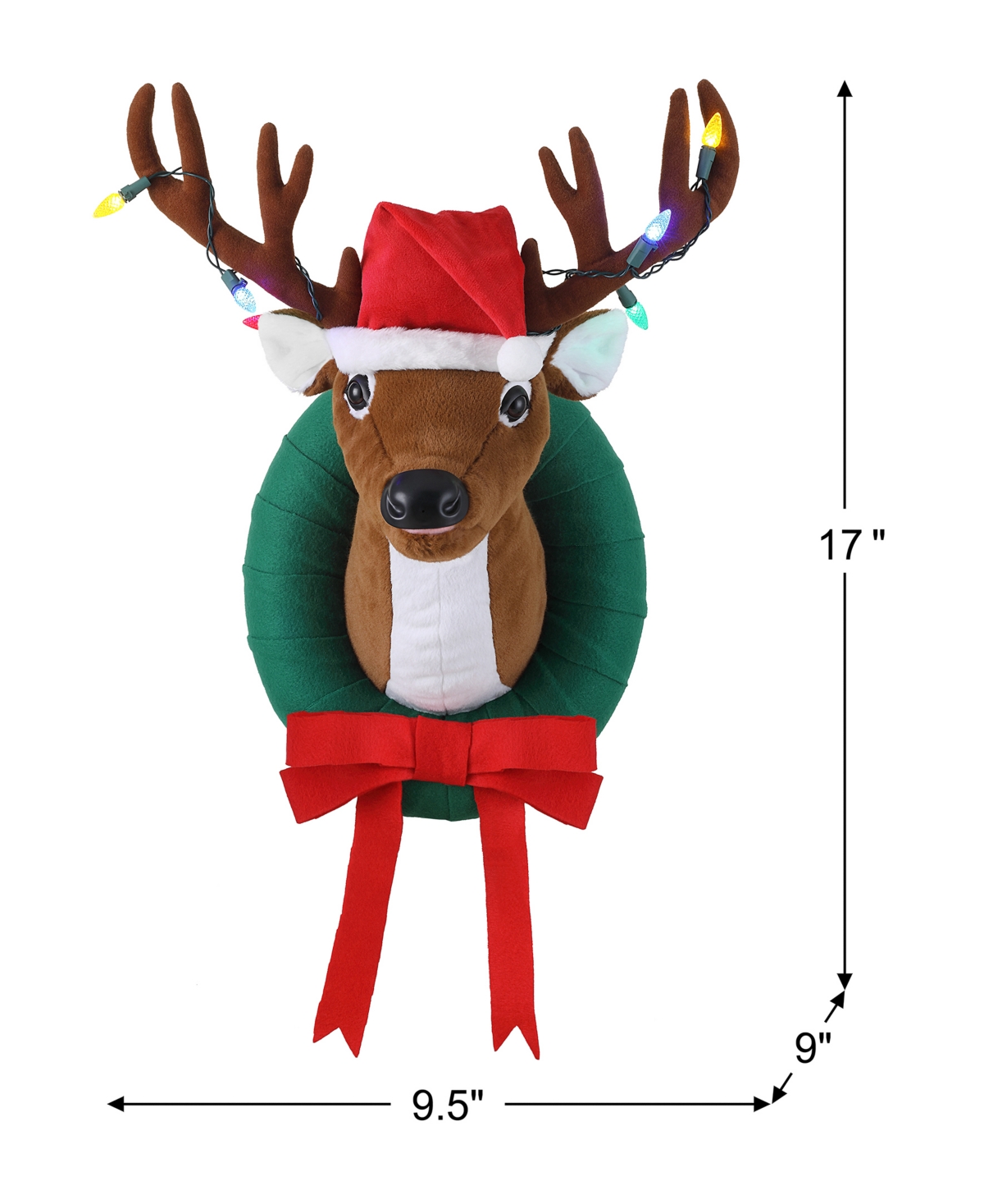 Mr. Christmas 17" Animated Singing Reindeer In Multi