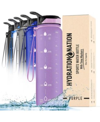 Hydration Nation Water Bottle With Time Marker 32oz