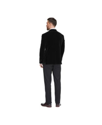 Men's Slim-Fit Velvet Shawl Lapel Tuxedo Set