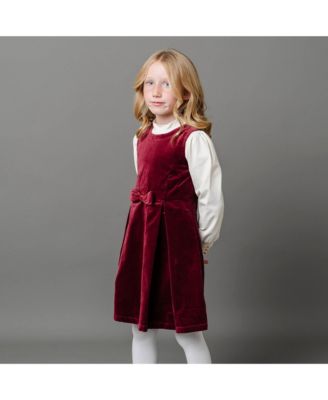 Big Girls Sleeveless Bow Front Jumper