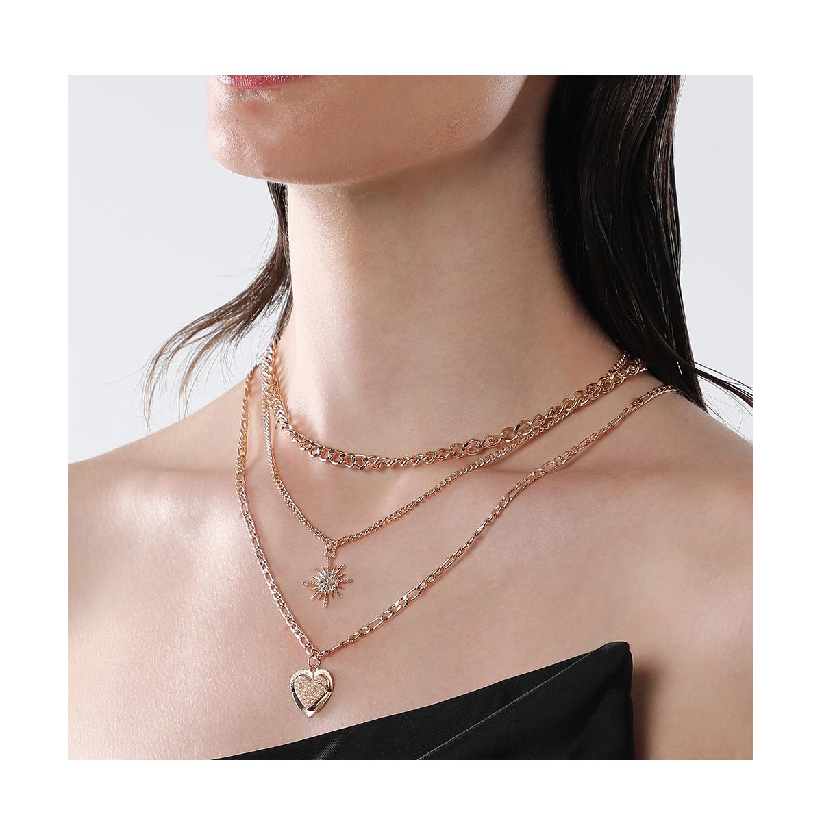 Sohi Women's The Ellie Multi-layer Necklace In Gold